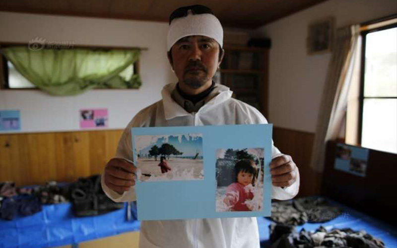 日本一名父親5年來都在輻射區找女兒的遺體，直到聖誕節前他終於在家附近收到「她送的禮物」！