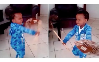天生舞棍  南非小弟大跳「非洲戰舞」影片瘋傳  霸氣外漏了