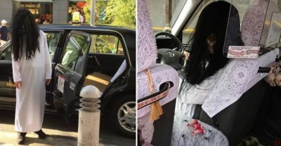 你見過移動中的鬼屋嗎司機扮貞子開詭異計程車，車內放人頭、斷指...你敢搭嗎