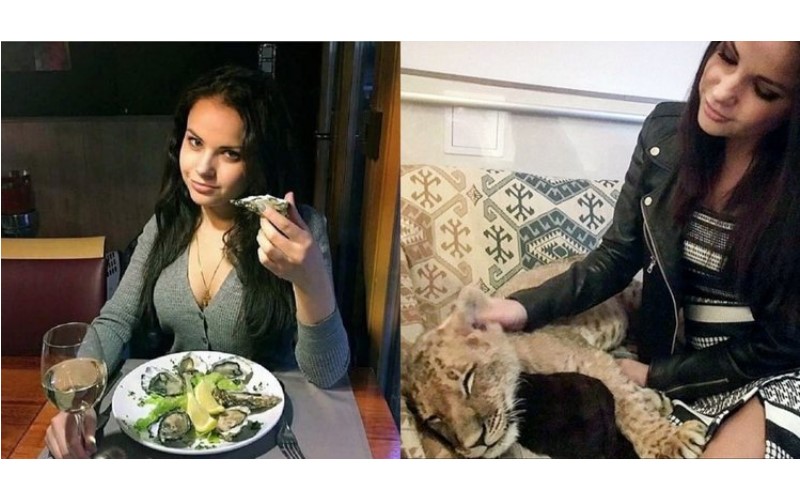 俄羅斯女大生高調炫富卻因一張「摸小獅子」的照片，讓自己的黑暗真相曝光而遭逮捕！