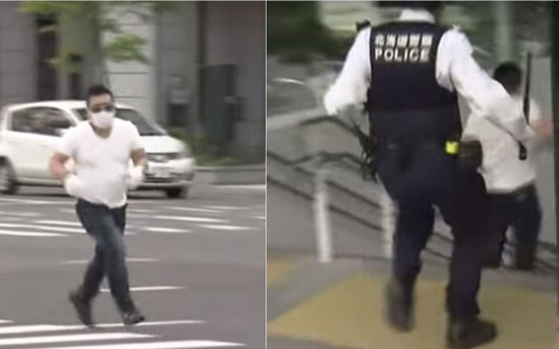 根本沒有想像中的緊張刺激！直擊日本街頭警匪追逐「超有禮貌」民眾超傻眼：是在慢跑嗎？（影）