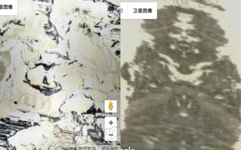 網友用谷歌地圖搜尋竟在西藏發現「超詭異景象」！放大後讓無數人嚇傻驚呼：真的有！！