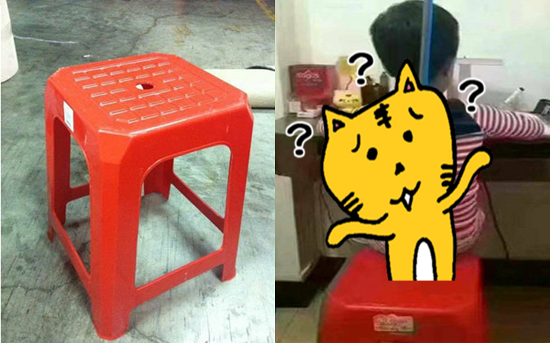 朋友分享「塑膠椅孔洞」的另類隱藏妙用，網友跪了：原來是這樣用！
