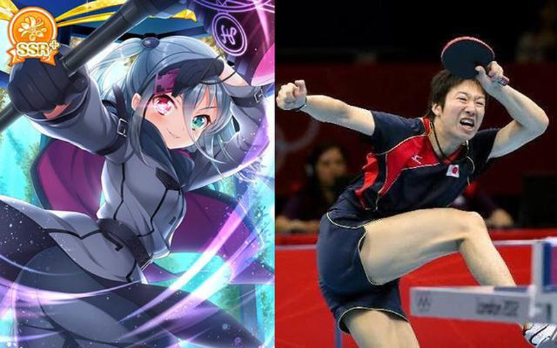這名日本奧運乒乓球選手根本是二次元的化身，不信的人可以看看這些對比圖ＸＤ！