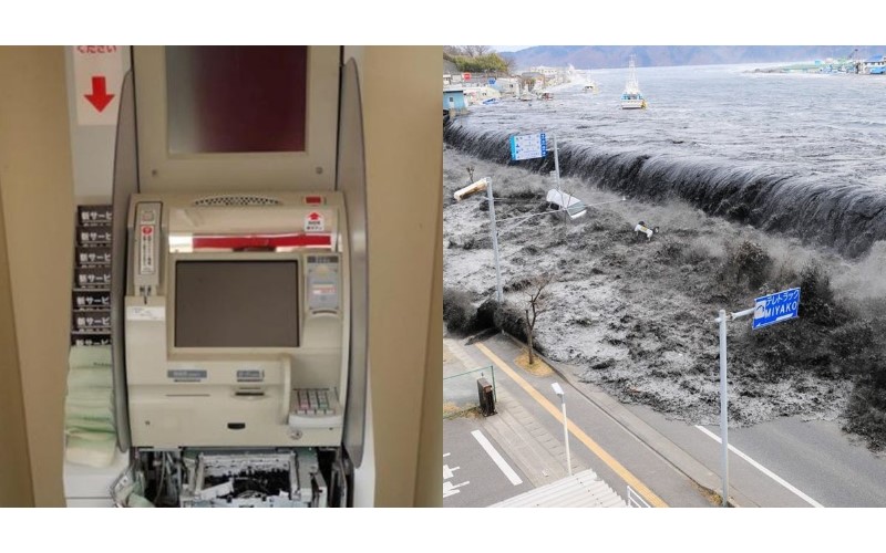 日本311七周年回顧…ATM太糟了！照片讓日網友笑不出：太垃圾！這就是人性！