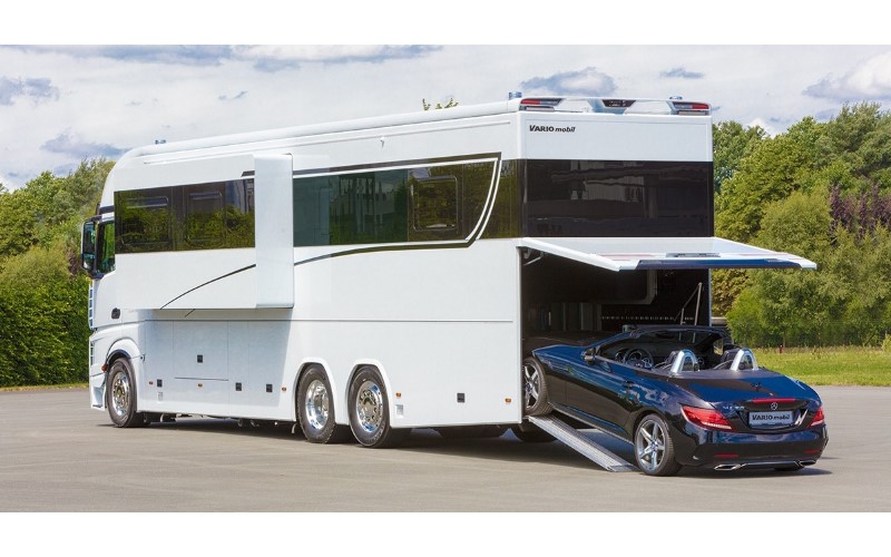 可以容納一台超跑的露營車　內部豪華設計大公開：根本就是移動豪宅！