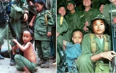 魔鬼娃娃軍都是真實存在的  緬甸孩子晚上是性奴，白天是殺人機器  把死亡當遊戲