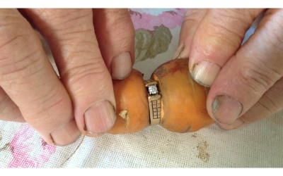 找到了  老奶奶13年前「遺失鑽戒」小偷竟是「一根紅蘿蔔」