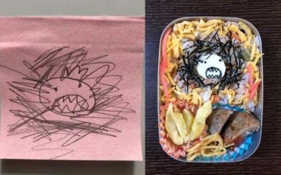 神手爸爸把幼兒園女兒的繪畫做成便當內容「還原度驚人」在日本爆紅！