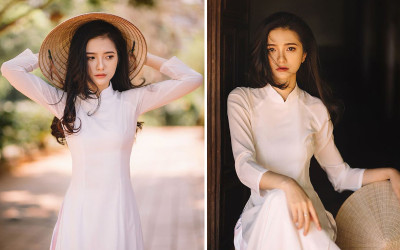 越南少女穿奧黛「完美cos小龍女」，仙氣四溢惹人愛...網讚：我願意當你的過兒