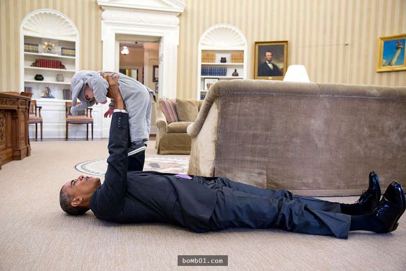 30張照片證明為什麼歐巴馬能當上美國總統！真是又幽默又友善！-0