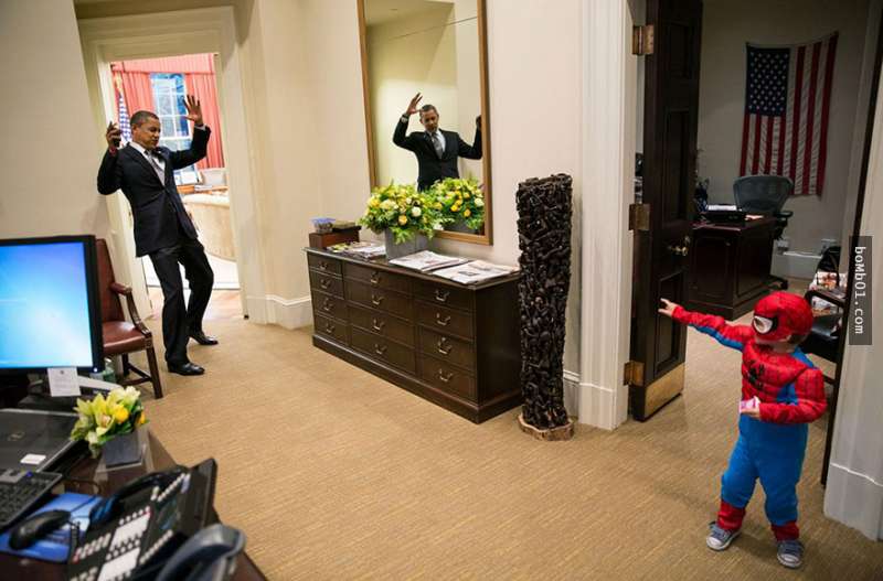 30張照片證明為什麼歐巴馬能當上美國總統！真是又幽默又友善！-0